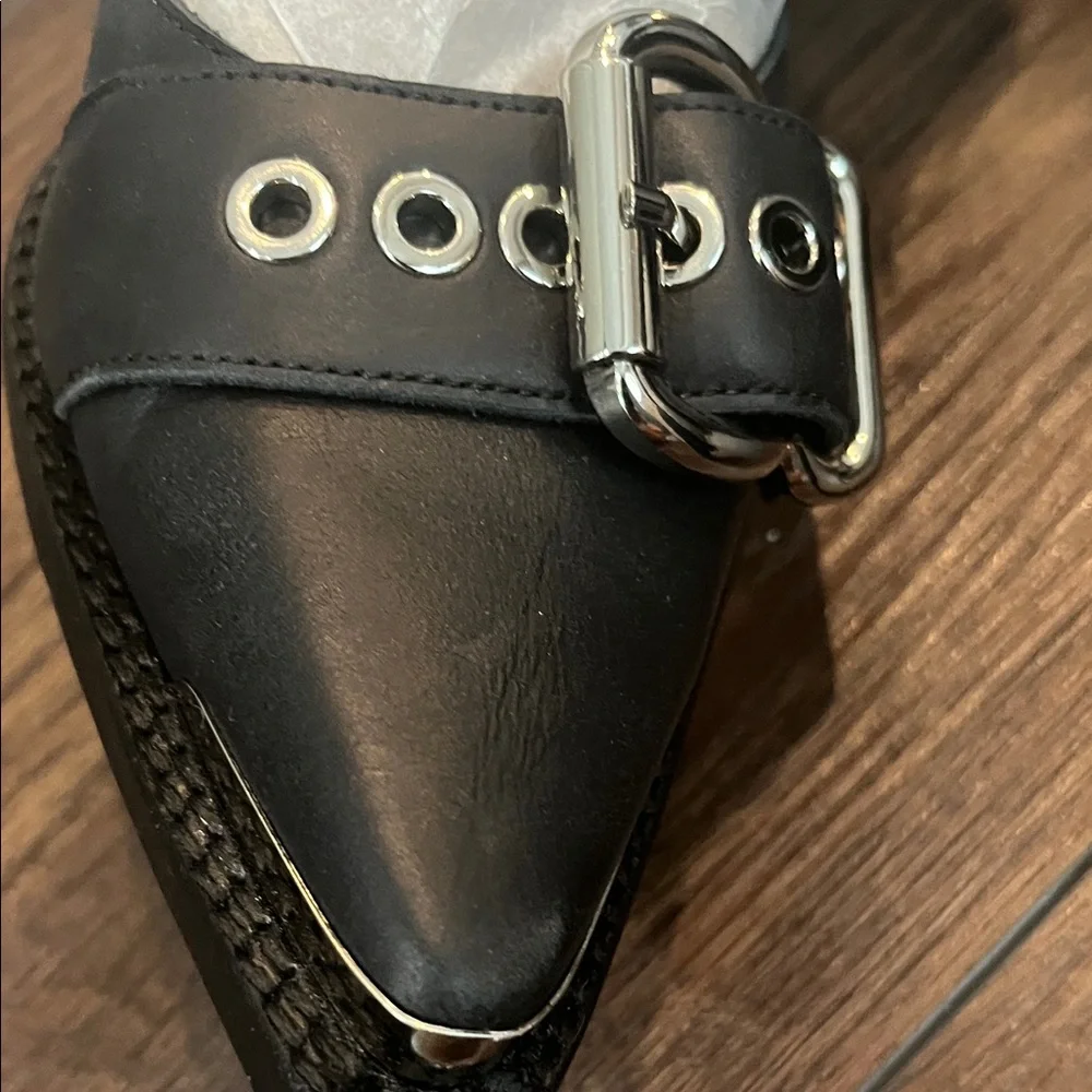 Jeffrey Campbell Black Triple Buckle Heels - Picture 4 of 4